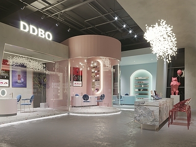 现代其他店面 美甲店 装饰品 灯