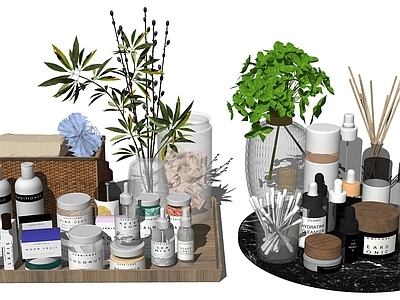 现代洗浴用品 卫生摆件 花瓶 装饰品