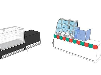 现代冰柜 蛋糕柜 收银台