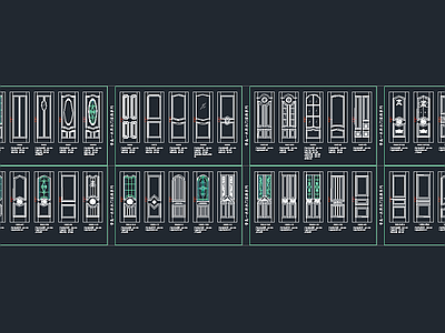 木门 cad图纸