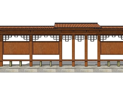新中式公交站台