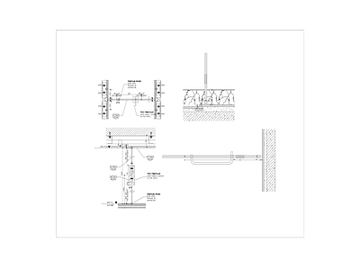 玻璃门 做法节点 大样图 通用节点 门节点