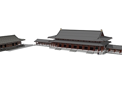 中式风格建筑 乡村民房 寺庙 皇宫