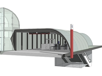 现代地铁出入口