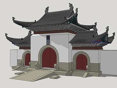 中式古建 寺庙
