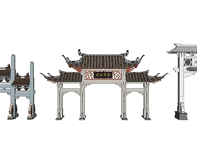 中式牌坊牌楼