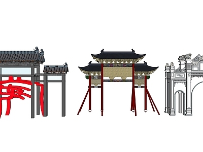 中式牌坊牌楼