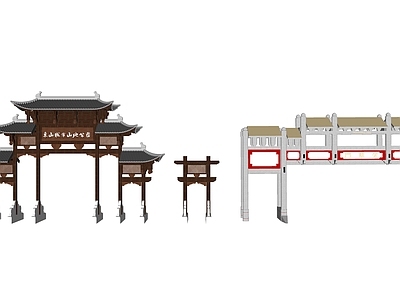 中式牌坊牌楼