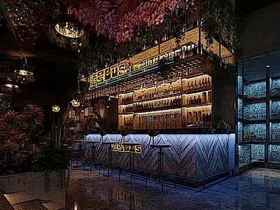 工业风酒吧