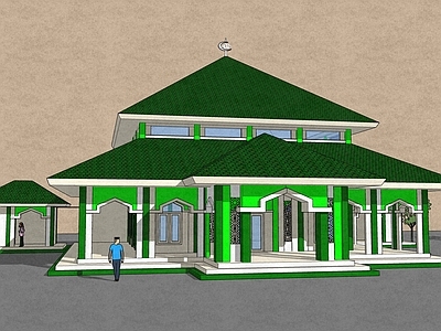 东南亚风格建筑 寺庙