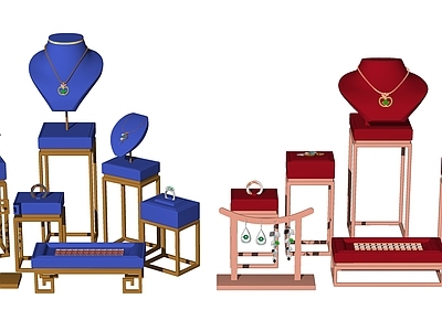 现代珠宝展架