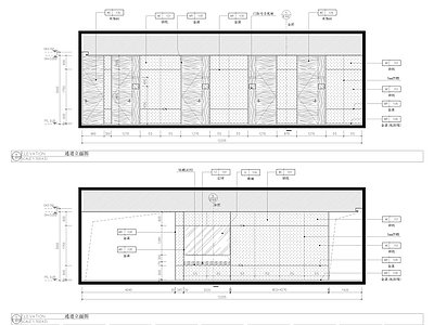 医疗美容 大堂 通道 立面图