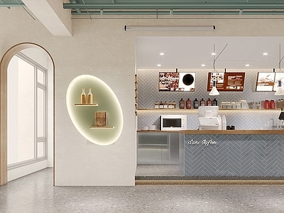 现代奶茶咖啡店