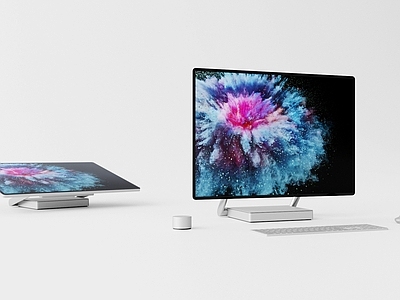 surface studio2现代电脑 键盘 鼠标组合 显示屏