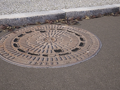 现代道路设施 井盖
