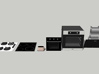现代厨房用品组合