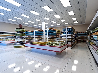 现代超市 零售店