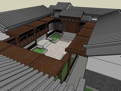 新中式四合院