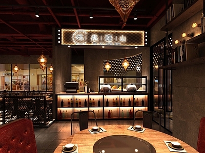 工业风烤肉店