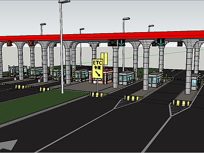 现代高速道路收费站