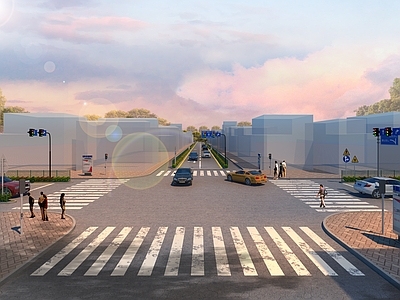 现代马路 路面