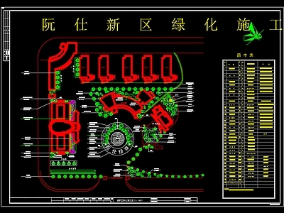 新区绿化 设计图 景观