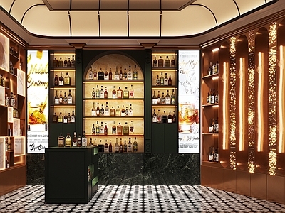 美式酒窖 威士忌 酒瓶