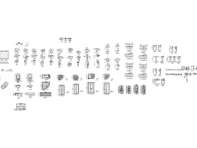 卫生间 洁具图块
