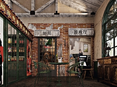现代怀旧民国风零食店 照相馆