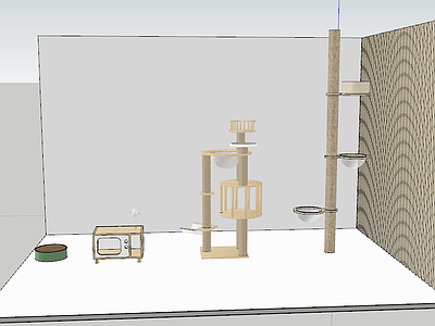 现代风格猫爬架