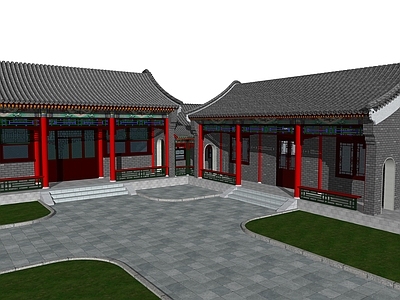 中式四合院 古建
