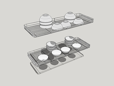 现代厨房用品组合 沥水架 碗盘