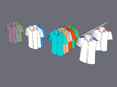 现代服装 衬衫