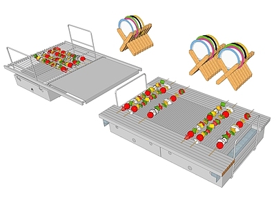 现代烧烤架