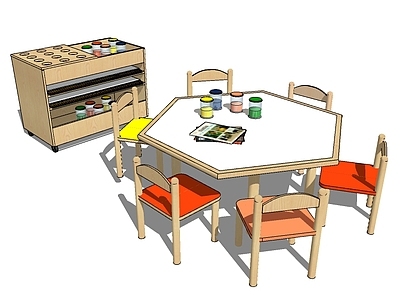 现代儿童休闲桌椅