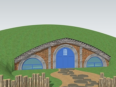 欧式民房 覆土建筑