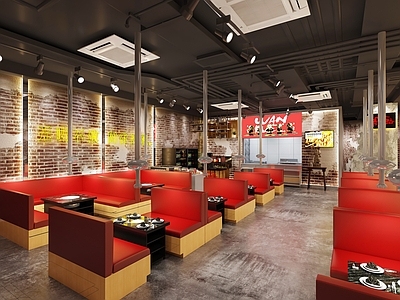 工业风烧烤店