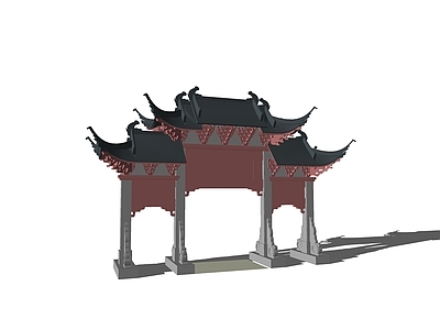中式牌坊牌楼