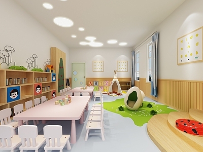 幼儿园室内装饰 效果图 施工图
