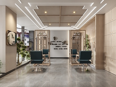 新中式理发店