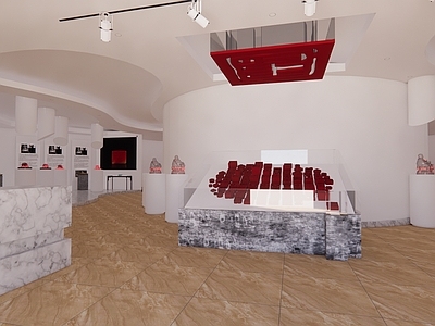 现代风格印章展厅