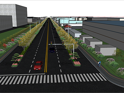 现代道路 工业厂区