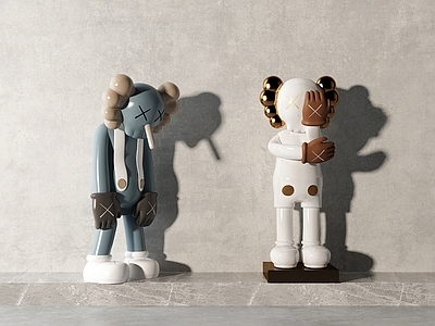 现代kaws SEEING公仔