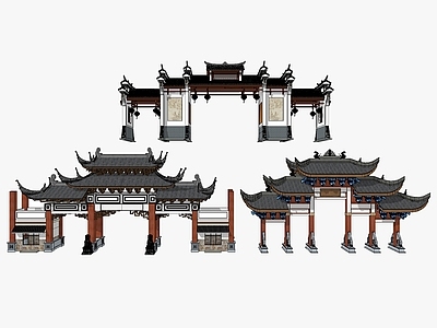 中式牌坊牌楼