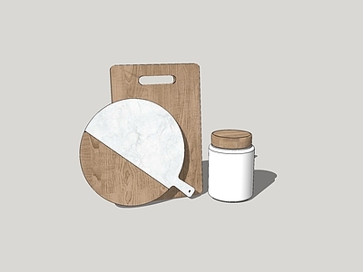 现代厨房用品组合