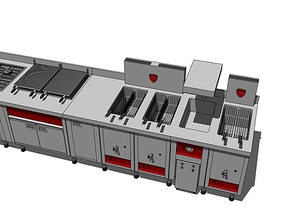 现代灶台 商用厨房器材
