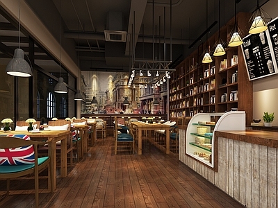 工业风书店
