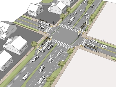 现代道路 公路 马路 汽车