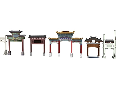 中式牌坊牌楼