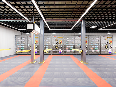现代汽车修理店